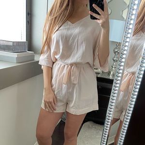 Blush Short sleeve Romper